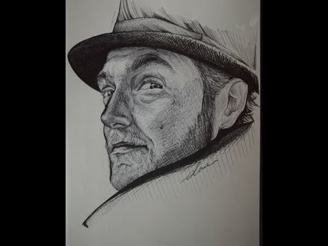 Dumbledore | How to draw the young Albus | #judelaw