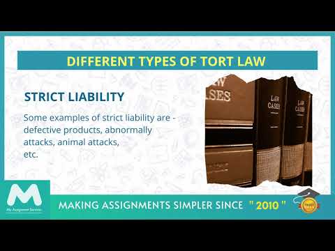 Fundamentals Of Tort Law Described By Law Assignment  Sample Providers