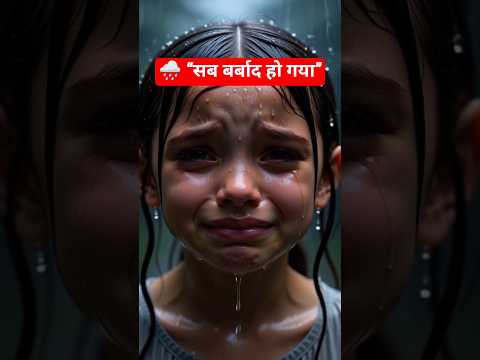बच्ची ने हाईवे पर घर बनाया… लेकिन बारिश ने सब छीन लिया 😢🌧️” Hindi Short Story #ai #hindistories