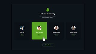 RESPONSIVE Trees Community Section | Easy HTML & CSS Project For Beginners