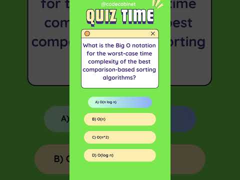 Tell Big O notation for the worst case time complexity of the best comparison based sorting algo