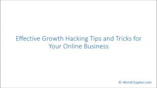 Effective Growth Hacking Tips and Tricks for Your Online Business