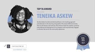 DS4A / Empowerment Cohort 2 - Grand Finale - Top TA Award: Teneika Askew