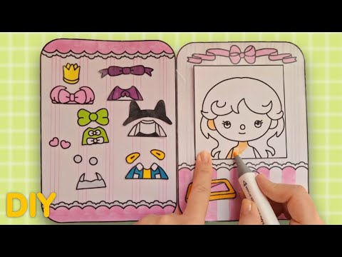 lets make toca boca photo card 🖍 #diy #asmr #game