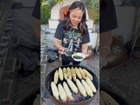Fish sauce grilled corn 🌽 #recipe #grilling