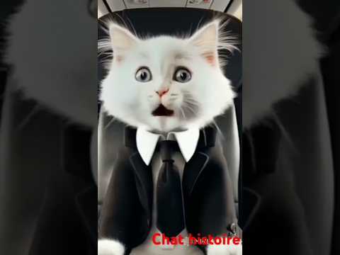 Le chat a peur 😱 #chat histoire