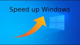 Speed up your old windows pc!