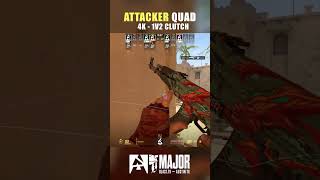Attacker 4k - 1v2 Clutch Vs Flyquest! #cs2 #1v2clutch
