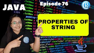 Mastering String Concepts in Java Programming | Episode 76 | JAVA Beginners Series