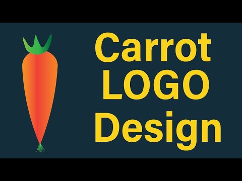 Carrot logo design | Adobe illustrator tutorial