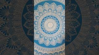 Mandala Wall Art 💙 #mandalaart #wallart #mandala #muralwork