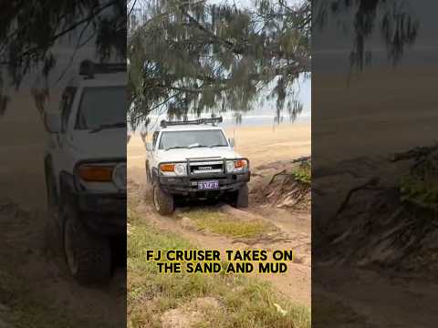 Fj Cruiser takes on the sand and mud
