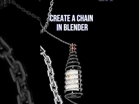 Wrap a Chain Around Any Object in Blender ! #BlenderTips #BlenderTutorial #3DModeling