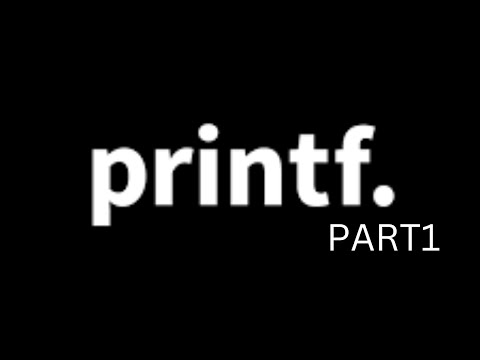 C: Printf Project (part 1)