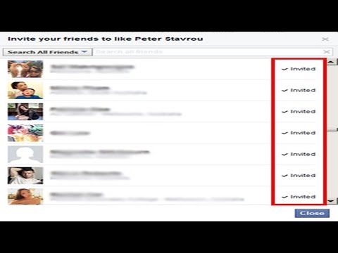 How To Invite All Friends To Like Your Facebook Page 2016