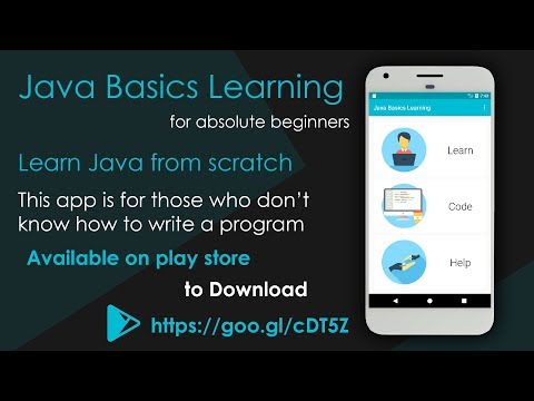 Java Basics Learning : for Absolute Beginners App Intro | Developed by Awwalsoft