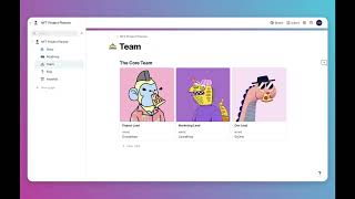 NFT Project Planner in Coda