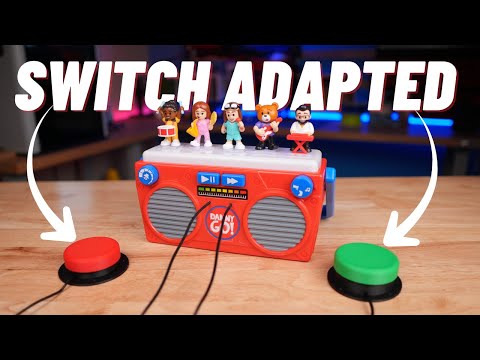 How to Switch Adapt the Danny Go! Music Mix-Up Boombox – Accessible Toy Mod Tutorial