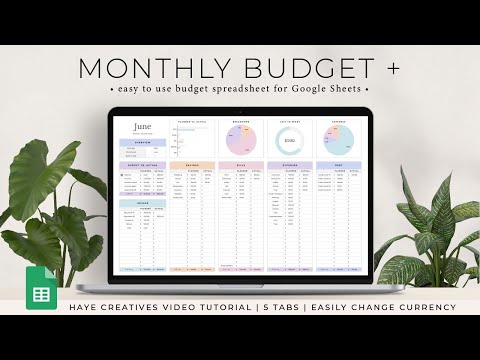 Monthly Budget + Spreadsheet (UPDATED: Latest spreadsheet & video linked in description)