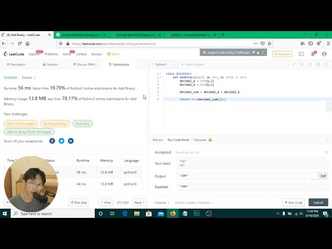 LeetCode Tutorial - Add Binary (using python)