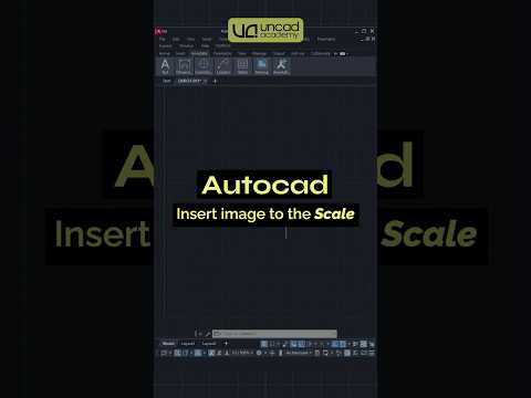 AutoCad, how insert image and scale it in correct dimensions #autocad #autocadtutorial #architecture