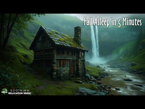 Heavy rain sounds for sleeping and thunder, Waterfall and rain sounds for deep sleep, Rainstorm