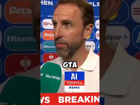 Gareth Southgate Ai Reads Hate Comments 😂 #shorts