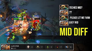 When Techies Turns Mid Lane into a Nightmare Against Huskar! Dota 2 Highlights 7.39e