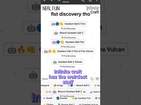 #gundam #dbz #firefist #bleach #infinitecraft