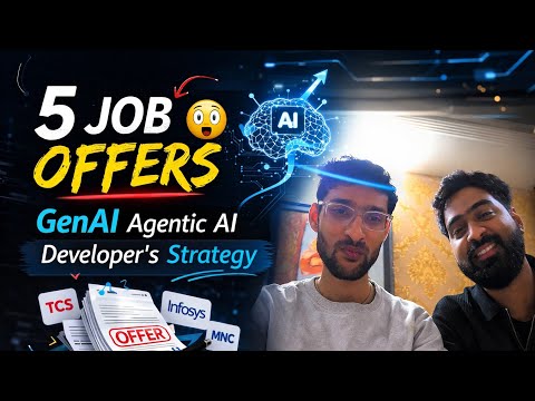 5 Job Offers in Today’s Tough Market | GenAI Developer’s Real Strategy | College to Corporate 