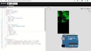 Digital rain on FastLEDs on Wokwi Arduino Simulator #EmbeddedSystemsSimulator