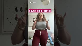 study time lapse + update #adhd #study #studytime