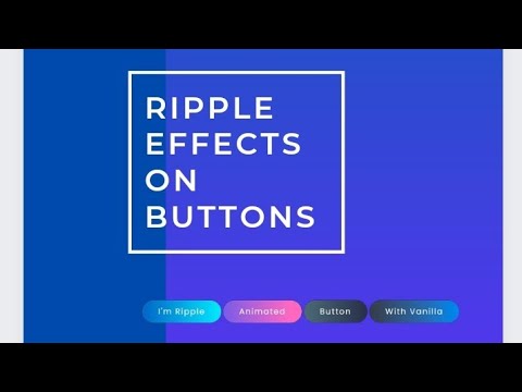 Button ripple hover effect using Html Css and Javascript