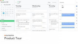 Sunsama: Product Tour