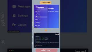 Creative UI Hack – Glass Sidebar in 30 Seconds! 💡