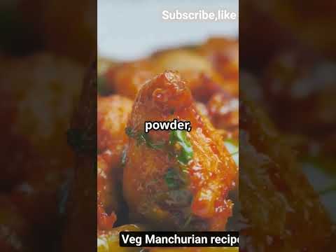 Crispy Veg Manchurian Balls with Spicy Gravy|Must Try! #viralvideo #vegmanchurian #foodrecipe #trend