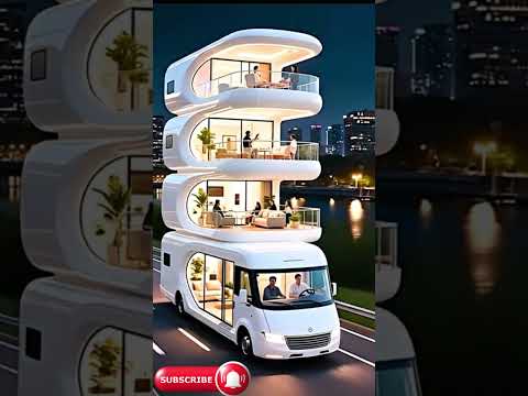 Futuristic RV with Living Rooms & Balconies | Ultimate Travel Luxury