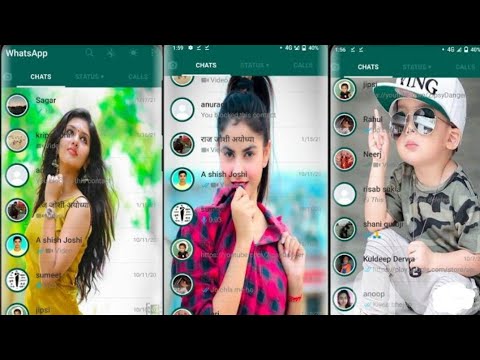 whatsapp ke home screen par apna photo kaise lagaye | change WhatsApp home screen wallpaper