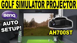 BEST Golf Simulator Projector? BenQ AH700ST Review (FAST & Easy Auto Setup!)