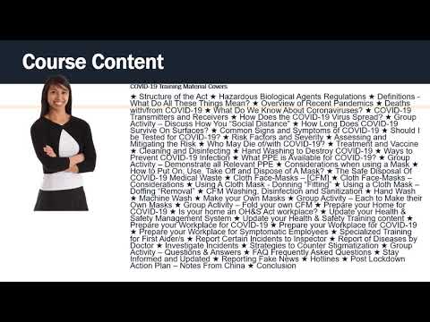 COVID 19 Training Recording