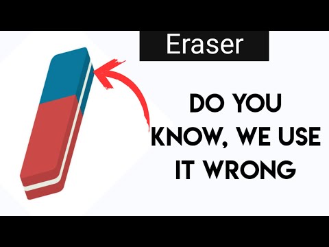 Purpose of the Blue Part on a Pencil Eraser|You Use It Everyday, but That's Not What It's Really For