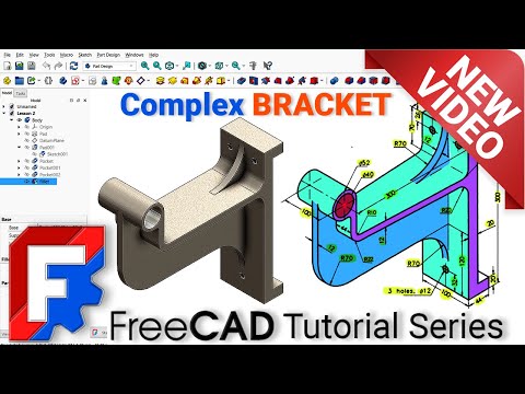 FreeCAD Beginner Tutorial Series 4 | Complete 3D Model Step-by-Step | Sketching, Pad, Pocket