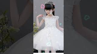 Party wear white frock designs for kids||Kids dress collection|| YouTube short