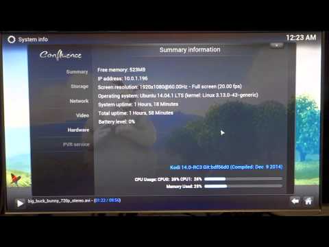 Gizmo2 Development Board running Kodi