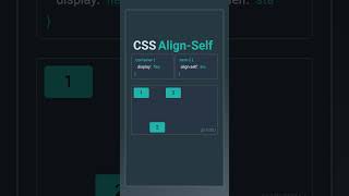 The align-self property in Flexbox