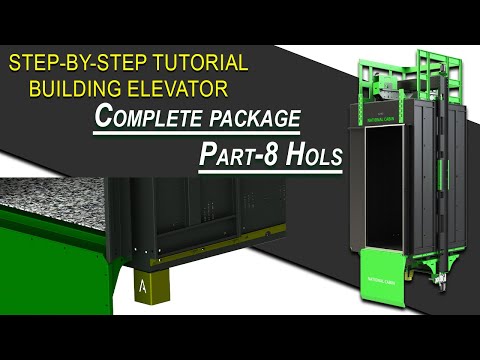 How to build pro elevator cabin. Part 8 Bolt holes #design