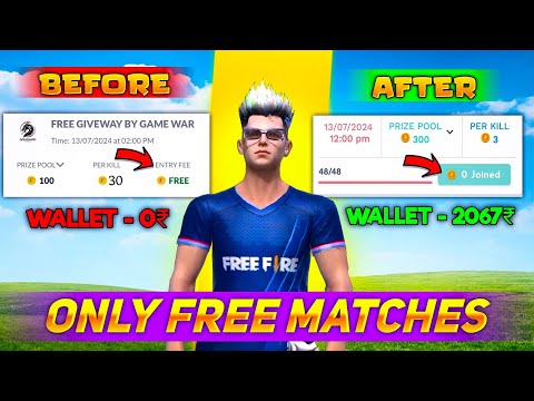 PLAYING ONLY FREE TOURNAMENTS FOR 24 HOURS 🏆 My Earning After 24 Hours..🤑