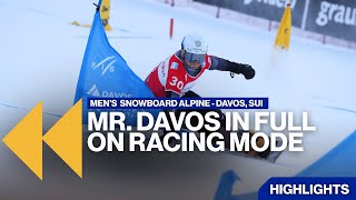 Arvid Auner in full on racing mode in Davos | Highlights | FIS Snowboard