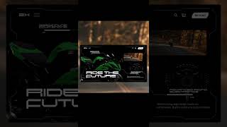Kawasaki ZX10R - UX UI web design (concept)