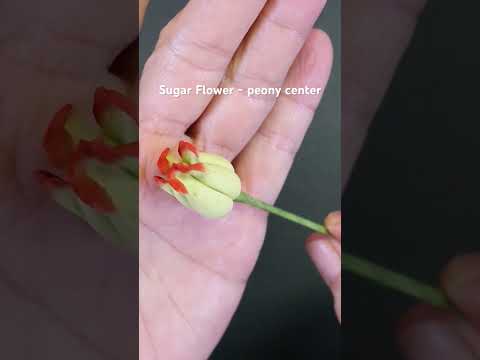 Hi everyone, here is crafting the Perfect Sugar Peony Flower Center #cakedecorating #ediableflowers